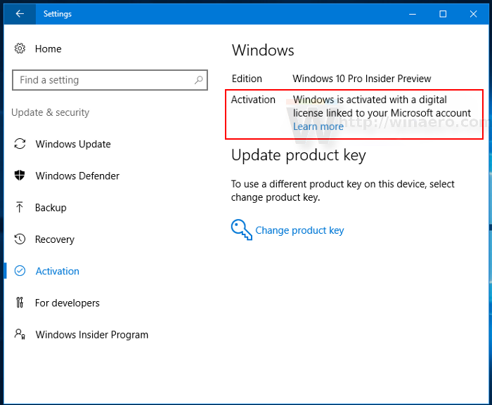 Windows 10 pro 1607 key